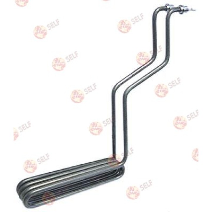 Isıtıcı eleman 3000W 220V L 350mm W 55mm H 330mm 2 delikli sabitleme bağlantı M5 ısıtma devresi 1 - 1220215 | Self Endüstriyel Y