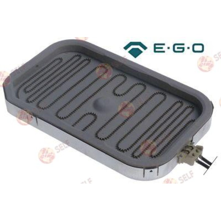 radyant ısıtıcı dikdörtgen 1500W 230V L 265mm W 165mm H 50mm ısıtma devresi 1 bağlantı 2 - 3000620 | Self Endüstriyel Yedek Parç