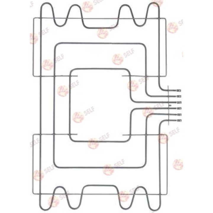 Isıtıcı eleman 4300W 400V ısıtma devresi 3 L 530mm W 843mm L1 32mm L2 498mm W1 359mm W2 127mm - 3000672 | Self Endüstriyel Yedek