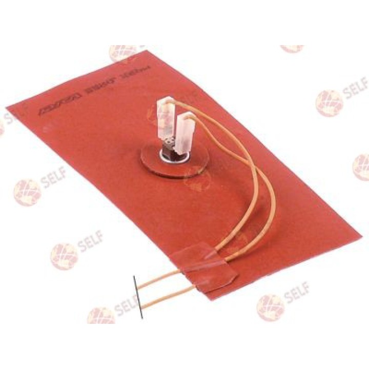 folyo ısıtıcı eleman L 220mm W 110mm 450W 230V ile termostat 140°C silikon kablo uzunluk 1000mm - 4921360 | Self Endüstriyel Yed
