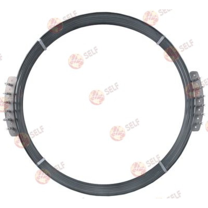 Isıtıcı eleman 15000W 230V ısıtma devresi 6 ID ø 650mm ED ø 668mm L 670mm H 213mm W1 158mm - 3001226 | Self Endüstriyel Yedek Pa