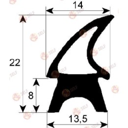 Kapı contası 2455 uzunluk 870mm genişlik 650mm dış boyut - 3220291 | Self Endüstriyel Yedek Parça