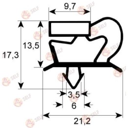Soğutma contası 9048 uzunluk 1566mm genişlik 606mm kama ölçüsüne göre - 1682856 | Self Endüstriyel Yedek Parça