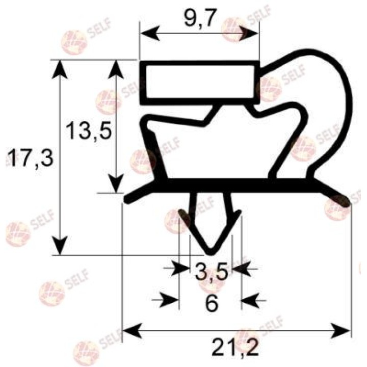 soğutma contası 9048 genişlik 387 mm uzunluk 292 mm fiş boyutu - 1682918 | Self Endüstriyel Yedek Parça