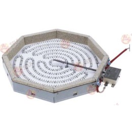 sekizgen radyasyon ısıtıcısı 2100 W 230 V, uzunluk 230 mm, genişlik 230 mm, ısıtma devreleri , ısıtma bobini ile - 3002690 | Sel