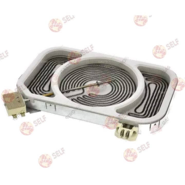 Isıtma plakası 2000 W 400 V 10.57411.306 oval mutfak 700.KE - 10000066 | Self Endüstriyel Yedek Parça