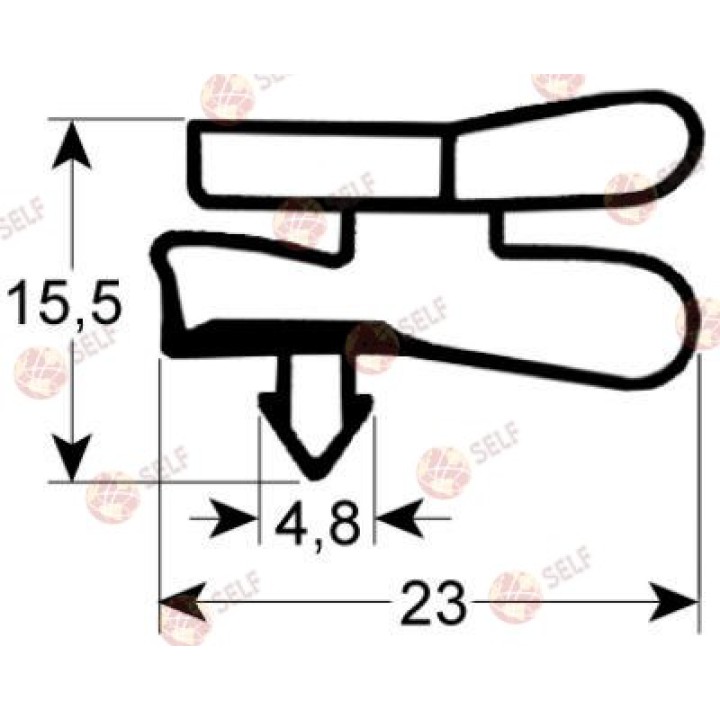 soğutma contası profili 9151 Genişlik 655 mm Uzunluk 1534 mm - 1683264 | Self Endüstriyel Yedek Parça