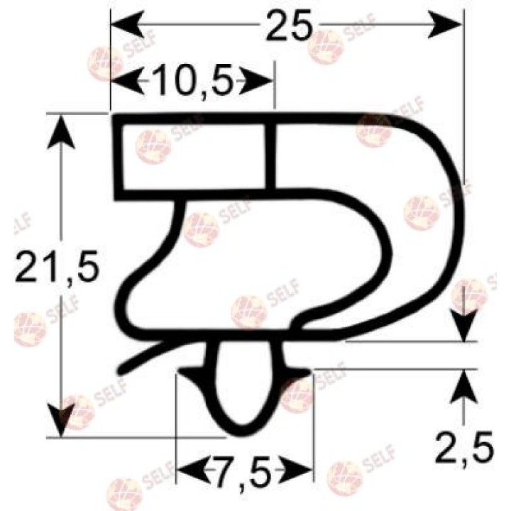 soğutma contası 9041 uzunluk 595 mm genişlik 385 mm kama boyutlarına göre - 1683349 | Self Endüstriyel Yedek Parça