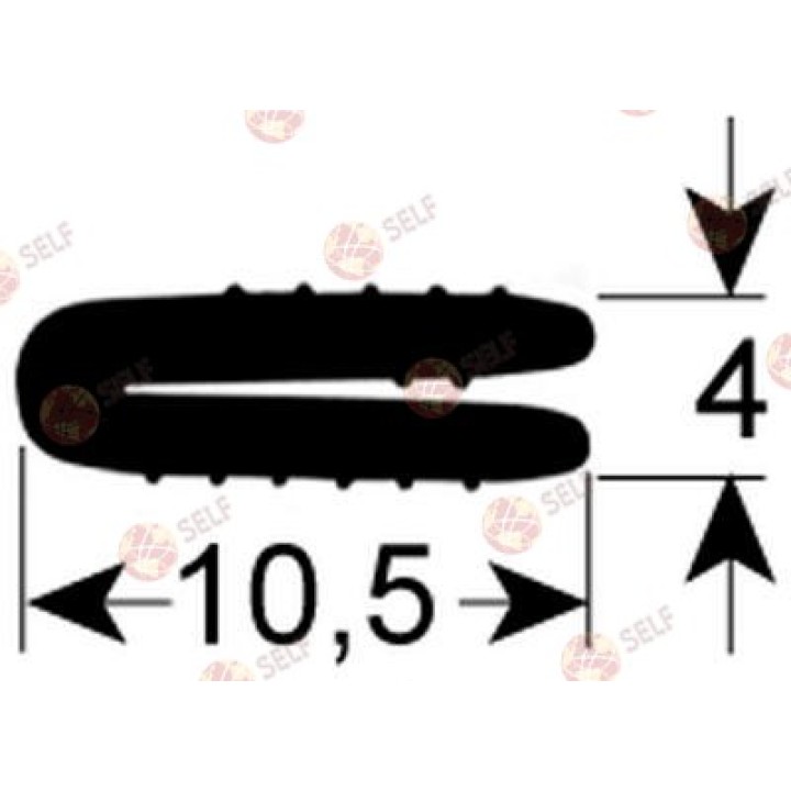 kapı contası uzunluğu 1012 mm, genişlik 10,5 mm, yükseklik 4 mm - 3220038 | Self Endüstriyel Yedek Parça