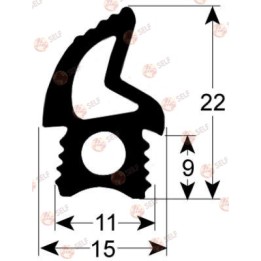 kapı contası profili 2769 L 1850 mm - 3220568 | Self Endüstriyel Yedek Parça