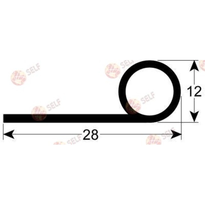 kapı contası uzunluğu 455 mm - 3220043 | Self Endüstriyel Yedek Parça