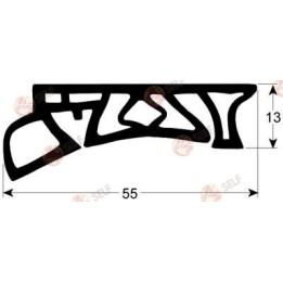tepsi raf arabası conta profili 4095 L 575 mm - 1683400 | Self Endüstriyel Yedek Parça