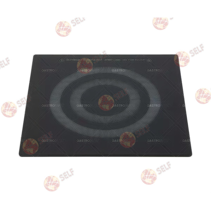 seramik camlı indüksiyonlu ocak pfd35, dış boyutlar 285x285x4 mm - 10000071 | Self Endüstriyel Yedek Parça