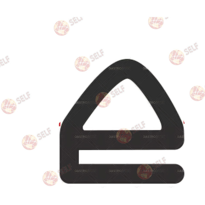 silikon elastomerden yapılmış siyah fırın kapısı contası, boyutlar: 16x16 mm - 1684116 | Self Endüstriyel Yedek Parça