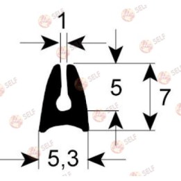 KÜPPERSBUSCH için uygun 1500 L 1430 mm fırın contası profili - 1682689 | Self Endüstriyel Yedek Parça