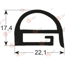 مقطع مانع تسرب الباب 2270 عرض × 650 مم طول × 1300 مم الحجم الخارجي - 3220074 | Self Endüstriyel