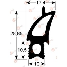 kapı contası 2730 uzunluk 780 mm genişlik 685 mm anahtara göre boyut - 3220178 | Self Endüstriyel Yedek Parça