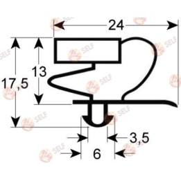 soğutma contası profili 9012 G 367 mm U 567 mm fiş boyutu kapı boyutu 1/1 - 3220199 | Self Endüstriyel Yedek Parça