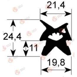 kapı contası 2420 uzunluk 680 mm genişlik 565 mm dış boyut - 3220221 | Self Endüstriyel Yedek Parça