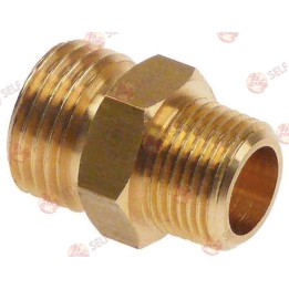 çift nipel pirinç dişli 3/8" - 20x14g sol - 9000015 | Self Endüstriyel Yedek Parça