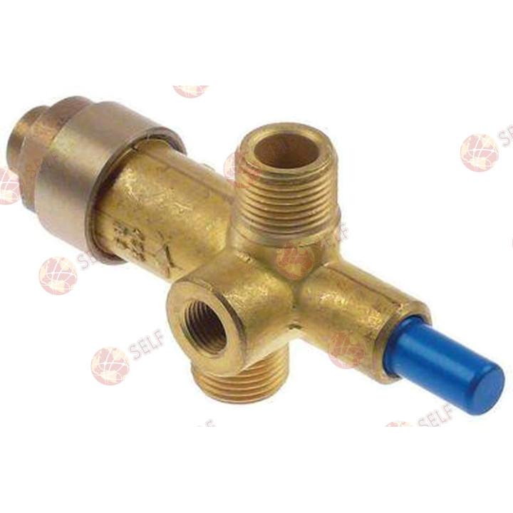 safety valve without fixing pressure range 50mbar gas inlet 3/8" (tube ø 10mm) - 2300001 | Self Endüstriyel Spare Part