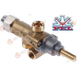 gas tap PEL type 21S gas inlet M16x1.5 (tube ø 10mm) - 1360031 | Self Endüstriyel Spare Part