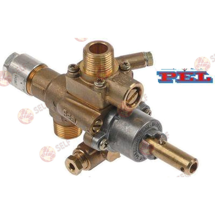 gaz musluğu pel tip 22s/v gaz girişi 3/8" (boru ø 10 mm) - 1360088 | Self Endüstriyel Yedek Parça