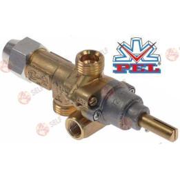 gas tap PEL type 21S gas inlet M16x1.5 (tube ø 10mm) - 1360100 | Self Endüstriyel Spare Part
