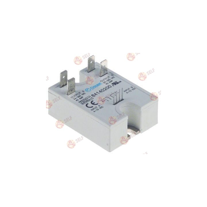 Crouzet statik röle 2 fazlı 24-280 V 40 A, uzunluk 58 mm, genişlik 44 mm - 3500750 | Self Endüstriyel Yedek Parça