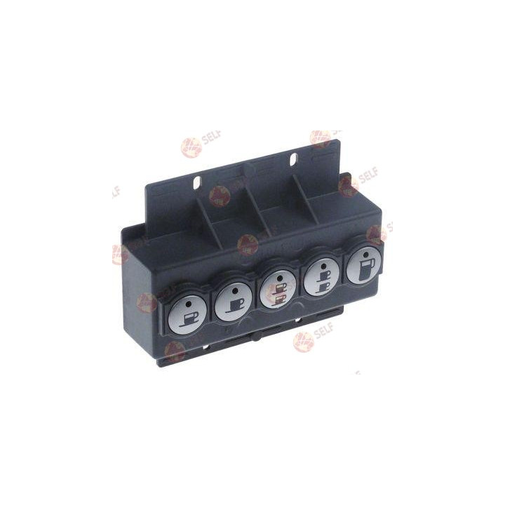 düğme paneli uzunluk 125 mm genişlik 50 mm 5 düğme - 2141264 | Self Endüstriyel Yedek Parça