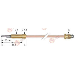 termokupl m10x1 l 600 mm fiş bağlantısı ø6,0 mm - 10120034 | Self Endüstriyel Yedek Parça