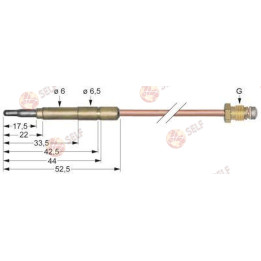 termokupl M8x1 L 1500 mm fiş bağlantısı ø6,0(6,5) mm - 10120042 | Self Endüstriyel Yedek Parça