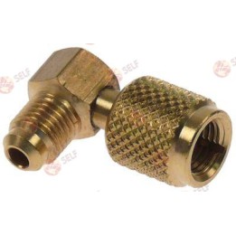 dirsek vidalı bağlantı t1: 1/4" SAE t2: 1/4" SAE - 9000021 | Self Endüstriyel Yedek Parça