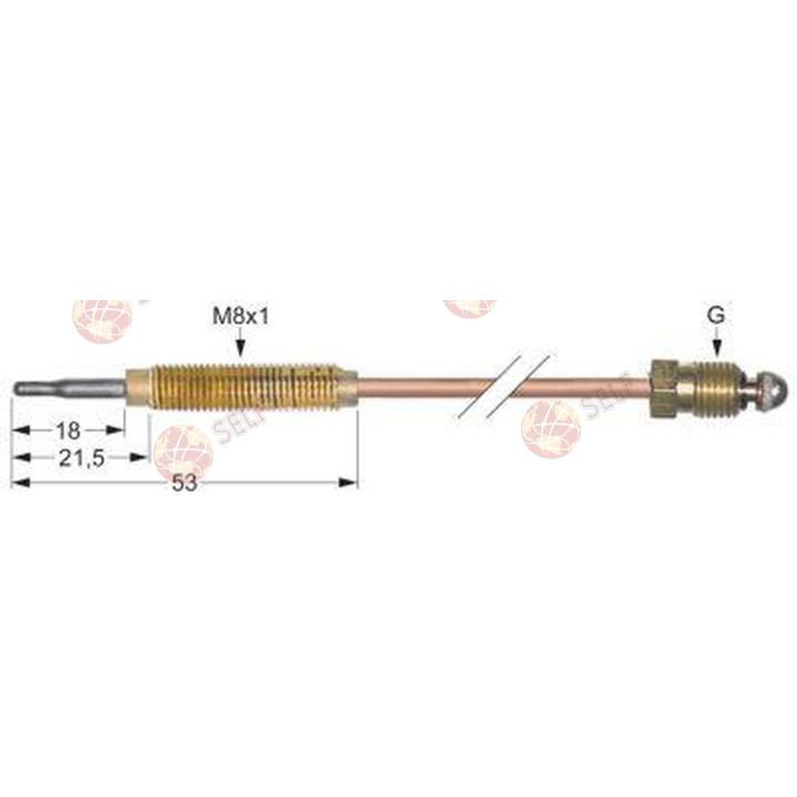 مزدوج حراري M8x1 بطول 850 مم M8x1 - 10120056 | Self Endüstriyel