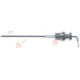 seviye elektrodu 1/4" toplam uzunluk 125 mm prob uzunluğu 100 mm yalıtımlı prob uzunluğu 25 mm açılı - 4440064 | Self Endüstriye