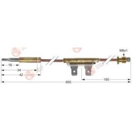 مزدوج حراري مع قاطع M8x1 بطول 850 مم ومقبس أسطواني F 6.3 مم - 10120086 | Self Endüstriyel