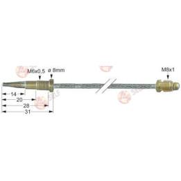 مزدوج حراري مرن M6x0.5 M8x1 بطول 500 مم - 10120123 | Self Endüstriyel