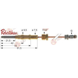 termokupl asa 11/32 uzunluk 1220 mm, 7/16" brülöre bağlantı - 1500271 | Self Endüstriyel Yedek Parça