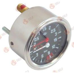 manometre çift ölçekli, ø 60 mm, basınç aralığı 0-3 / 0-15 bar - 9700052 | Self Endüstriyel Yedek Parça