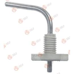 seviye elektrotu M10x1,5 toplam uzunluk 55 mm prob L 30x40 mm yalıtımlı prob uzunluğu 15 mm - 4440075 | Self Endüstriyel Yedek P