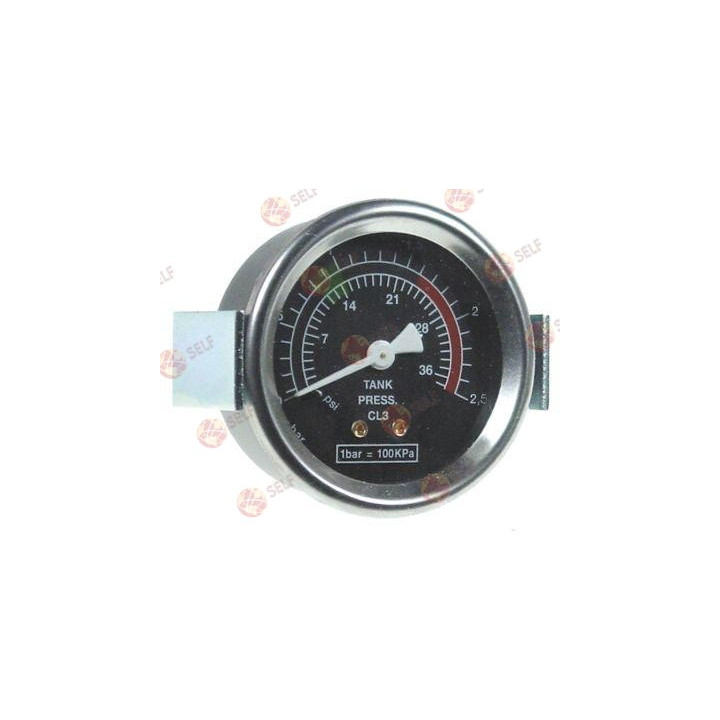 manometre ø 60 mm, basınç aralığı 0-2,5 bar, PSI ölçeği ile 0,8-1 işaretli - 9700061 | Self Endüstriyel Yedek Parça