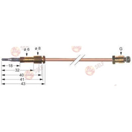 termokupl M8x1 L 600 mm silindir soket - 10120161 | Self Endüstriyel Yedek Parça