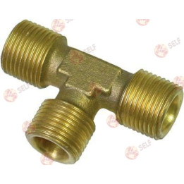 T parçası, dişli 3/8" ET - 3/8" ET - 3/8" ET pirinç - 10180058 | Self Endüstriyel Yedek Parça