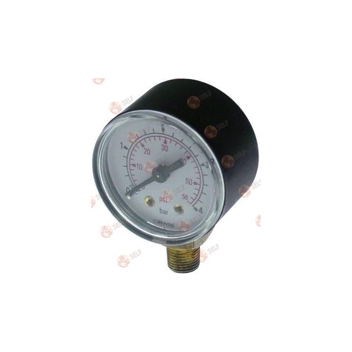 manometre ø 40 mm basınç aralığı 0-6 bar bağlantı dişli 1/8" - 9700063 | Self Endüstriyel Yedek Parça