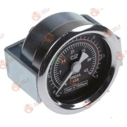 manometre ø 41 mm, basınç aralığı 0-3 bar, PSI ölçeği, 1/8" dişli, 0,8-1 işaretli - 9700081 | Self Endüstriyel Yedek Parça