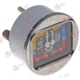 pressure gauge with double scale dia 63mm 0-2,5 / 0-15bar 1/8 - 1260038 | Self Endüstriyel Spare Part