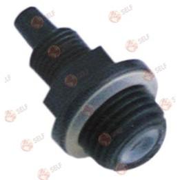 قطعة توصيل الخرطوم M15x1 M10x1 مسننة، قطر الخرطوم 6x4 مم، الطول 31 مم، مزودة بصمام سحب - 1360324 | Self Endüstriyel