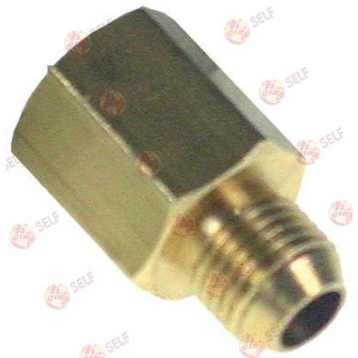 hortum konektörü, M10x1 dişli, pirinç boru bağlantısı, çap 4x6 mm - 1360407 | Self Endüstriyel Yedek Parça