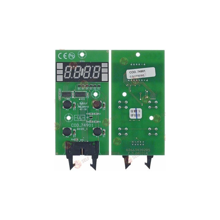 bulaşık makinesi kontrol paneli, uzunluk 102 mm, genişlik 53 mm - 4000208 | Self Endüstriyel Yedek Parça
