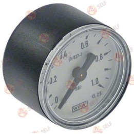 manometer ø 39mm pressure range 0-1bar connection 1/8" - 9700126 | Self Endüstriyel Spare Part